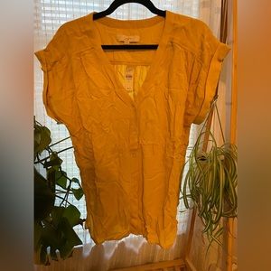 Loft Short Sleeve Blouse NWT